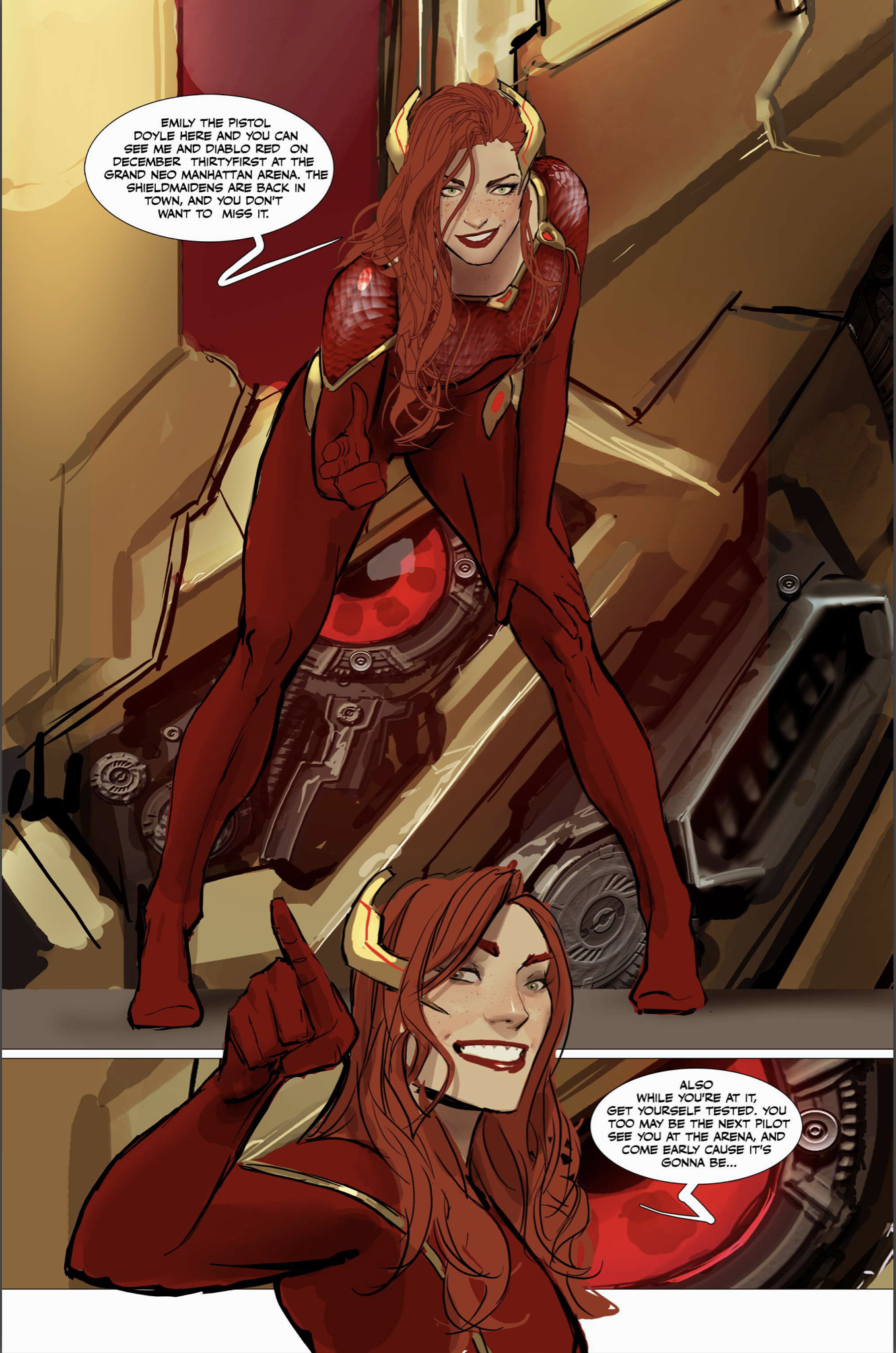 Pullbox Previews: Achilles Shieldmaidens, the latest sci fi actioner from  Stjepan Sejic